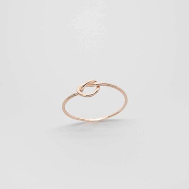 Ring Mit Knoten | Knot Ring Schlichter Filigranes Design Recyceltes 925