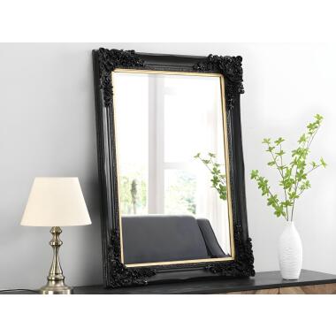 Spiegel mit Zierleisten H.109 cm Eukalyptusholz