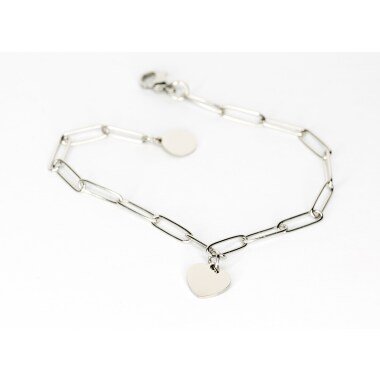 Armkette mit Anhänger & Armband/Armkettchen „Heart Silber