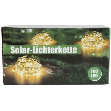 Buri Solar-Lichterkette 100 Micro-LEDs 9,9m