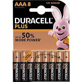 DURACELL Batterien Plus, Micro AAA, 1,5 V, 8 Stück