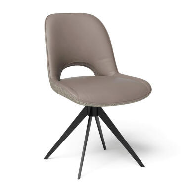 Esszimmerstuhl in Beige & Joop! Stuhl , Schwarz, Beige , Metall, Textil