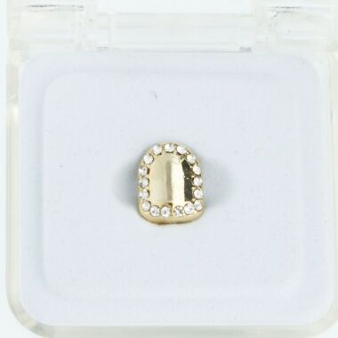 Grill Vergoldet & Grillz ICED SINGLE *One size fits all* Gold
