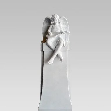 Große Engel Skulptur Grab & Grabmal Marmor Weiss Engel Statue Online Kaufen