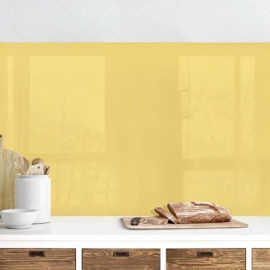 Küchenrückwand Unifarben Honig