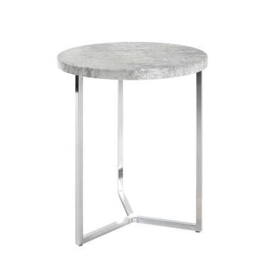 Runder Tisch in Beton Grau modern