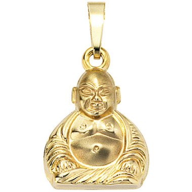 SIGO Anhänger Buddha 333 Gold Gelbgold mattiert