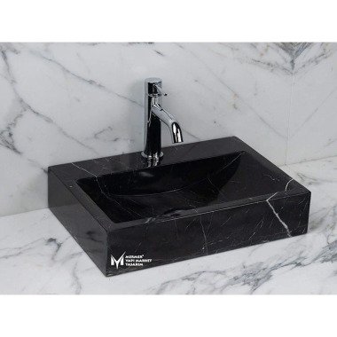 Tros Black Bow Surface Square Waschbecken