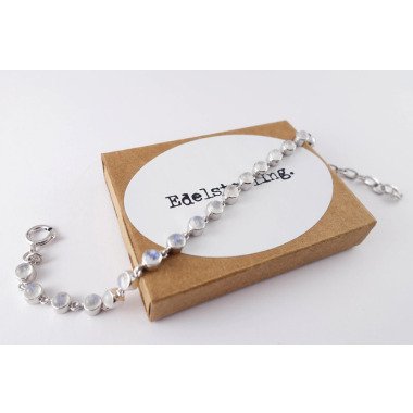OTTO Accessoires Schmuck Halsketten Kette mit Anhänger »925 Sterling Silber mit Regenbogen Mondstein« 