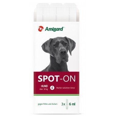 Amigard Spot-on für Hunde, natürlicher Zeckenschutz & Flohschutz