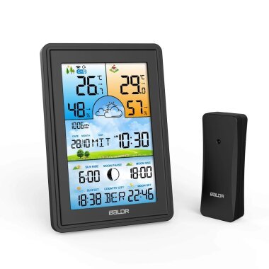 BALDR Wireless Weather Station Alarm Clock