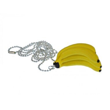 Bananenstaude Kette Halskette Miniblings 80cm Affe Banane Obst Dschungel Gelb