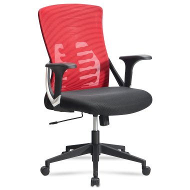 Bürostuhl Rot / Schwarz Mesh-Bezug Schreibtischstuhl