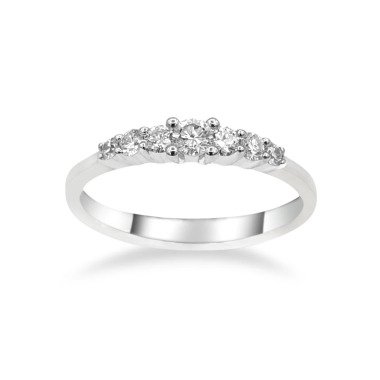 Diamant Ring Weißgold/Gelbgold 585/ Schmuck Gold Mit Diamanten Hochzeitsring A