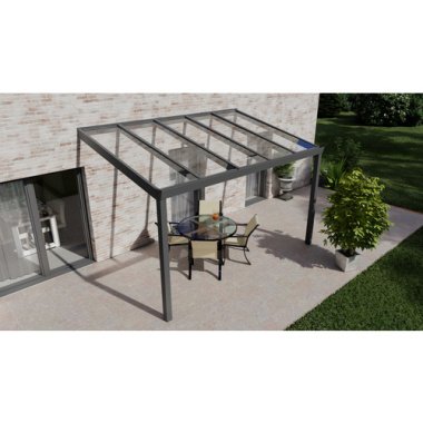 GARDENDREAMS Terrassenüberdachung »Easy Edition«, Breite: 400 cm, Dach: Glas, an