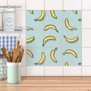 Klebefliesen für Küche & Bad Design: Hey Banana 15x15 cm