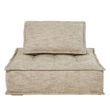 Modulare Sessel ohne Armlehnen für Sofa, braun