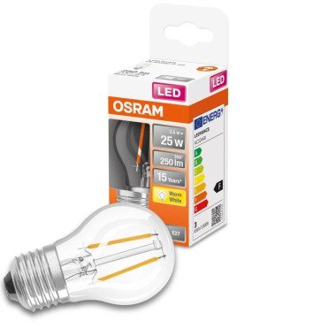 Osram LED Lampe ersetzt 25W E27 Tropfen P45