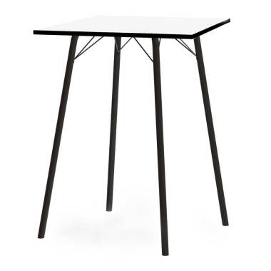 Partytisch & Küchenbartisch in Schwarz und Weiß 80 cm breit