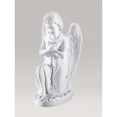 Schutzengel Figur mit Skulptur & Engel Skulptur aus Marmor Guss Kniender