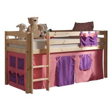 Spielbett Kinderzimmer mit Textil Set Bella