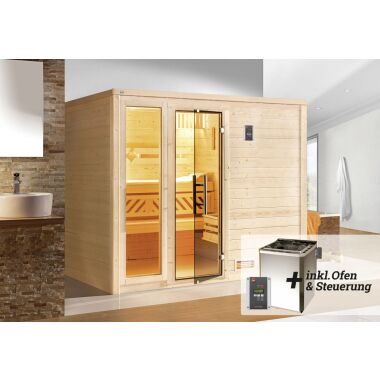 Weka Premium Massivholz-Sauna Bergen Gr