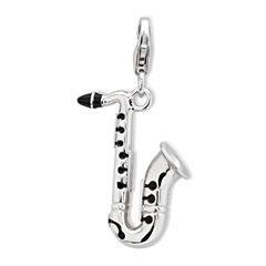 925 Silber Saxophon Charm zum Sammeln