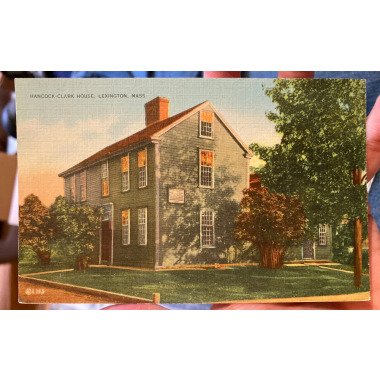 Antike Leinen Postkarte Von Hancock-Clark