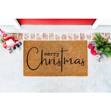 Frohe Weihnachten Fußmatte, Christliche Willkommensmatte