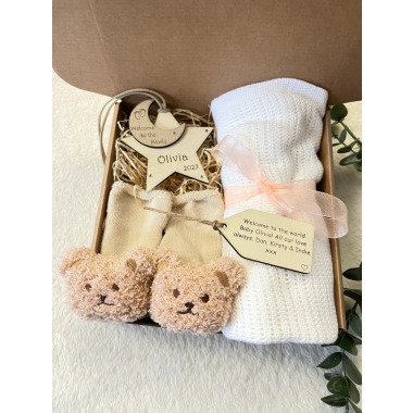Mädchen Personalisierte Neue Baby Geschenk-Box