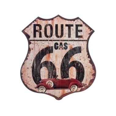 MyFlair Metallschild Route 66 Gas