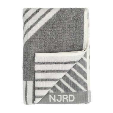 NJRD Stripes Handtuch 50x70 cm Grau