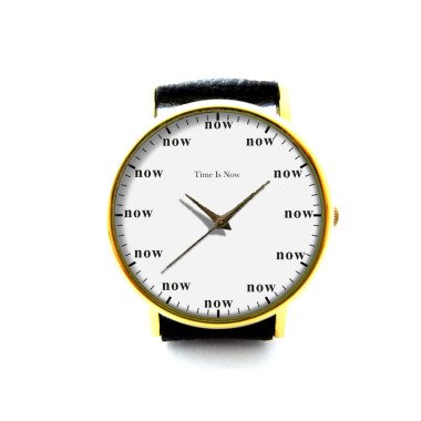 Time Is Now Lederuhr, Now The Watch, Geschenkideen