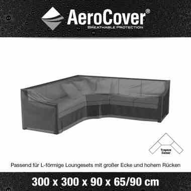 Aerocover Schutzhülle Loungeset L-Form hoher Rücken
