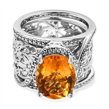 Citrin Cocktail Ring 4 65 ct.