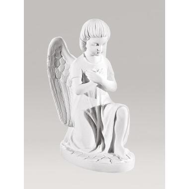 Engel Skulptur mit Statue & Engel Skulptur aus Marmor Guss Kniender Engel