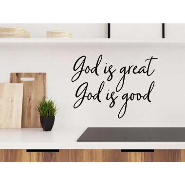 Gott Ist Großer Gut | Wand-Decal-| Küche