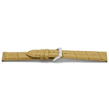 Lederband für Uhren in Beige & Uhrenarmband Universal F339 Leder Beige 18mm