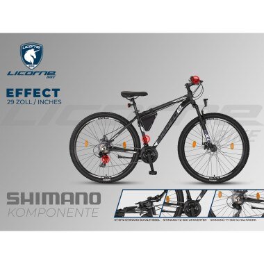 Licorne Bike Effect Premium Mountainbike in 26, 27,5 und 29 Zoll Fahrrad für J