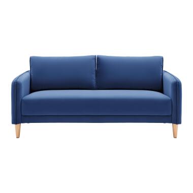 Sofa 'Livia' Blau Samt