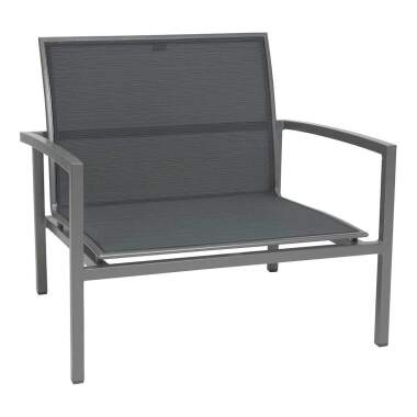 Stern Lounge-Sessel Skelby Aluminium graphit