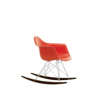 Vitra RAR Eames Plastic Armchair Gestell verchromt Sitzschale poppy red 