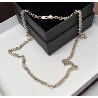 51, 5 cm Kette Halskette Ankerkette Silber 925 Massive Gliederkette Edel