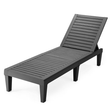 Costway Terrassenliege Outdoor-Liegestuhl mit verstellbarer Rückenlehne