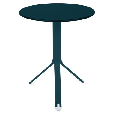 Design Bartisch Rund & Fermob Rest´O Tisch rund 21 Acapulcoblau