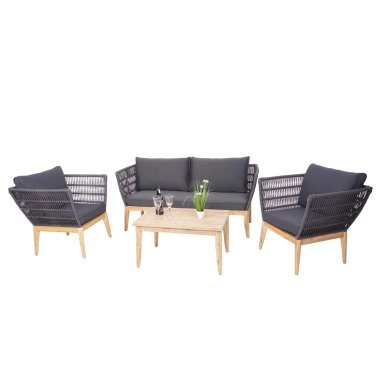 Gartengarnitur MCW-H55, Lounge-Set Sofa Sitzgruppe