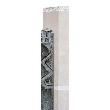 Grabstein für Einzelgrab aus Granit & Moderne Grabstein Stele vom Steinmetz kaufen Ravello
