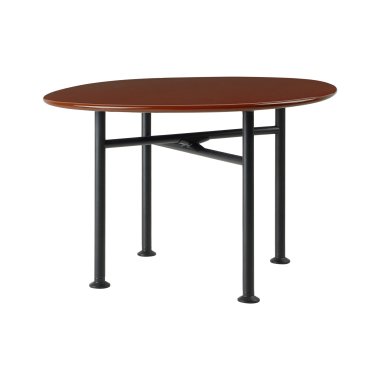 Gubi Möbel & Gubi Carmel Outdoor Lounge Tisch steinrot/LxBxH 60x60x40cm/Gestell schwarz s