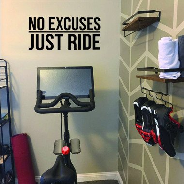 No Excuses Just Ride, Gym Wandtatko, Design