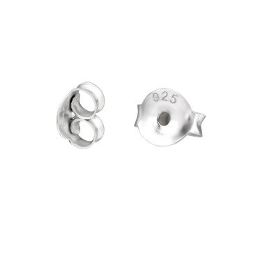 1 Paar Ersatz Ohrstecker Verschluss Ohrmutter Silber 925 Metall Ohrring